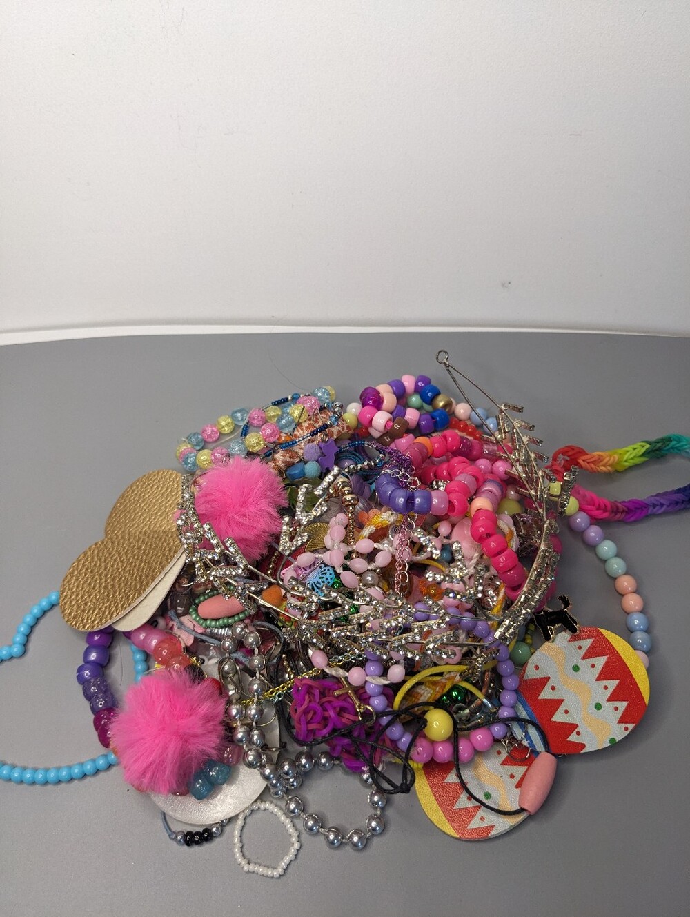 Girls Jewlery Lot 40 Piece Mystery Lot Mixed Earrings Necklaces Bracelets Disney